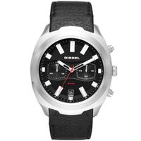 Reloj Diesel Tumbler DZ4499 Fecha Cronometro Correa de Cuero Negro