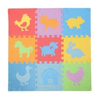 Piso microporoso Animales 9 piezas