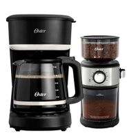 Cafetera Programable de 12 Tza Oster BVSTDCP121B + Molinillo de Cafè Automàtico BVSTBMH24