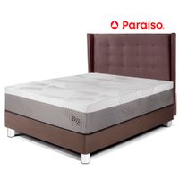 Dormitorio Royal Balanzze + Cabecera Gold 1.5 Plazas Chocolate