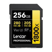Memoria SD Lexar Professional 256GB - R:280mb - W:205mb 1800x  - Fotobuy Store