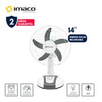 Ventilador 14 Solar Recargable de mesa FAN1418SOL Imaco