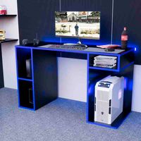 Escritorio Gamer NR 01 120cm Movenda Negro/ Azul