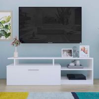Mesa de TV Canoas 55"" 1 Puerta Movenda Blanco