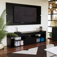 Centro de Entretenimiento Sao Sebastiao 65"" Movenda Negro