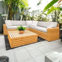 Set de terraza Perdiz 5 personas con mesa Movenda