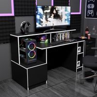 Escritorio Gamer NR 13 150cm Movenda Negro