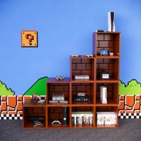 Estante Escalera Gamer Mario NR 02 160cm Movenda Cerezo