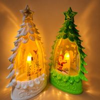 Set de 5 Farolitos Navideños a Pilas Adornos Colgantes con Luz Ambar