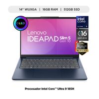 Laptop IA Lenovo IdeaPad Slim 5i 14"" OLED Intel Core Ultra 9 512GB 16GB WUXGA