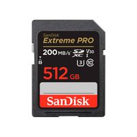 Memoria SD Sandisk Extreme Pro 512GB - R200mb - W140mb - Fotobuy Store