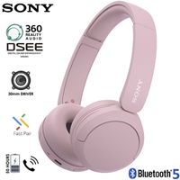 Sony Audifonos Bluetooth 5.2 Wireless 50hrs WH-CH520 - Rosa