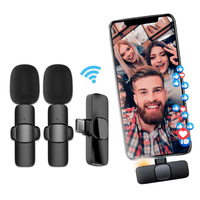 Microfono Inalambrico K9 Tipo C de Solapa Dual Para Celulares