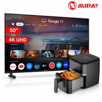 Combo Miray Televisor 50” Google TV 4K UHD + Freidora de Aire 3L