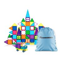 Juego de Bloques de Construcción Magnéticos de 100 piezas y bolsa para guardar - PicassoTiles