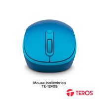 Mouse inalámbrico Teros TE-1240S 2.4 GHz Bluetooth 5.0 azul