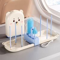 Set de Cepillos Para Biberón Portátil Nubi Celeste