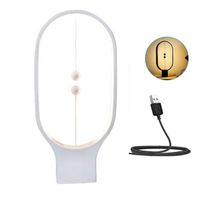 Lámpara Magnética Ovalada Modelo Péndulo Blanco