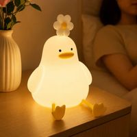 Lámpara de Silicona Modelo Pato Flor