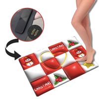 Alfombra Absorbente 3D Navidad Domino Rojo