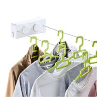 Tendedero Retráctil Doble para Ropa Smart Blanco