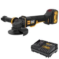 AMOLADORA INALAMBRICA BRUSHLESS 18V BATERIA 4A CAT 4 1/2""