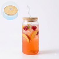 Vaso Nórdico Neón de Vidrio 500 ml Rojo
