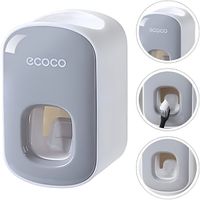 Dispensador A Presión De Pasta Dental Ecoco Gris