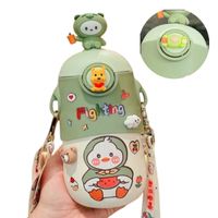 Tomatodo Portátil Oso Mebo 3D Con Stickers de 600 ml Verde