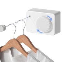 Tendedero de Ropa Retráctil Ajustable Smart Blanco