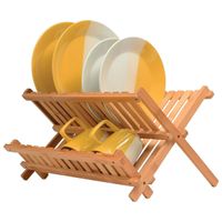 Escurridor Organizador para Platos 2 Niveles con Bambú Tessa