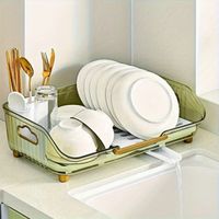 Escurridor de Platos con Drenaje Giratorio Abigail Verde