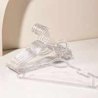 Set de 5 Colgadores de Ropa Transparentes Hanger