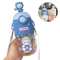 Tomatodo Portátil Oso Mebo 3D Con Stickers de 600 ml Azul