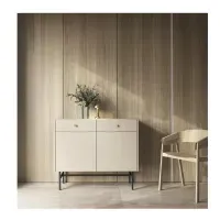 Aparador Moderno TU MESITA Marta color Beige 2 cajones 2 puertas
