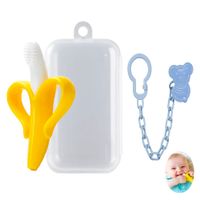 Mordedor Banana Amarillo Con Cadena Baby Froggie Koala azul Para Bebe