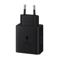 Cargador de pared Samsung USB Tipo-C 60W, carga rápida, negro