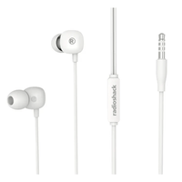 Audífonos RadioShack In-Ear micrófono, conector 3.5mm, sonido estéreo y nítido, blanco