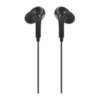 Audífonos in ear con micrófono Izuum PJT-DEP2500, conector 3.5 mm, sonido estéreo, compatibles con celulares, tablets y laptops, negro