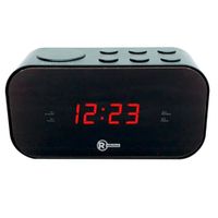 Radio Reloj despertador Radioshack, con pantalla LED 0.6”, negro