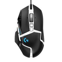 Mouse gamer alámbrico Logitech G502 Hero, conexión USB, 16000 dpi, 11 botones, RGB, negro