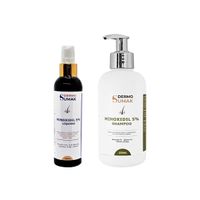 MINOXIDIL 5% EN LIQUIDO 120ML - DERMO SUMAK|SHAMPOO CON 5% DE MINOXIDIL 250ML - DERMO SUMAK