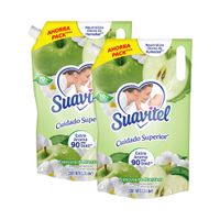 Pack Suavizante SUAVITEL Cuidado Superior Frescura de Manzana 2.3L x 2un