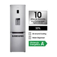Refrigeradora Samsung All Around Cooling 321L Plata RB33J3830SA/PE