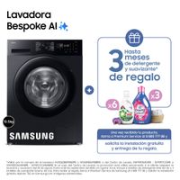 Lavadora Samsung Bespoke AI 10.5Kg WW10DG5U34ABPE Negra