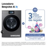 Lavadora Samsung 25Kg WF90F25ADSPE Acero Oscuro
