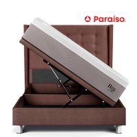 Dormitorio Boxet Gold Royal Balanzze 2 Plazas Chocolate