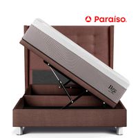 Dormitorio Boxet Gold Royal Balanzze 1.5 Plazas Chocolate