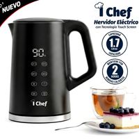 Hervidor Eléctrico Digital I Chef 1.7 Litros negro