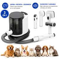 Set de Cuidado para Mascotas con Aspiradora Qualitypets 3 EN 1